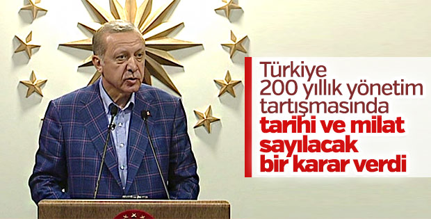 TC Cumhurbaşkanı Erdoğan; “200 Yıllık Yönetim Tartışmasında Tarihi Karar Bugün Verildi!” Dedi… – Kıbrıs Gerçek