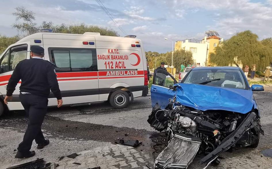 Lapta’da Trafik Kazası