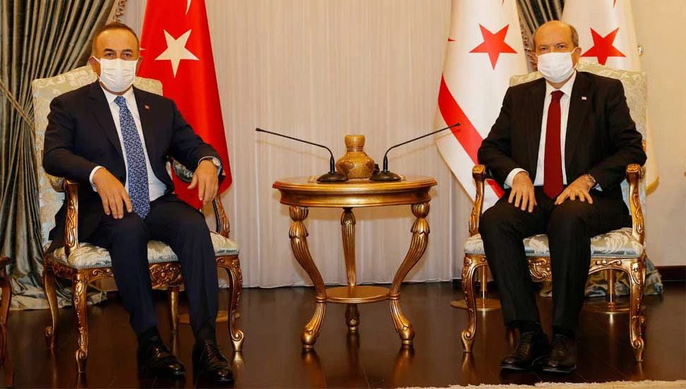 Ersin Tatar, Türkiye Dışişleri Bakanı Mevlüt Çavuşoğlu’nu Kabul Etti