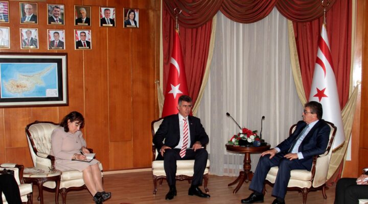 Başbakan Üstel TC Lefkoşa Büyükelçisi Feyzioğlu’nu kabul etti