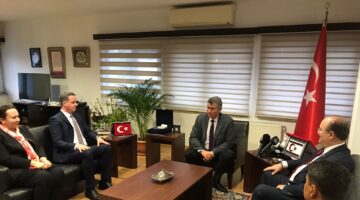 Feyzioğlu, Türkiye Turizm Bakan Yardımcısı Çam ve TİKA Başkanı Kayalar ile bir araya geldi